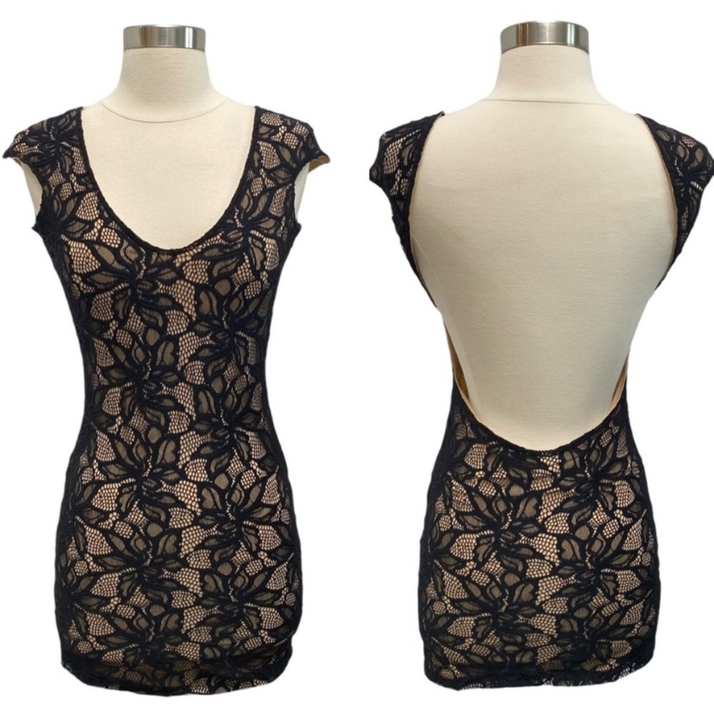 Revolve Lovers And Friends Lace Mini Dress With Open Back Size XS